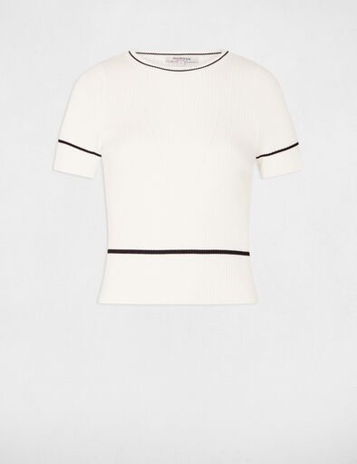 jersey manga corta blanco mujer Jersey manga corta blanco mujer