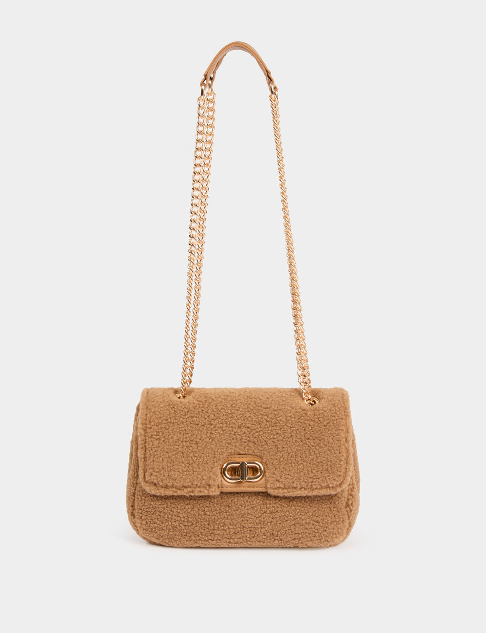Bolso bandolera suave c&aacute;mel mujer