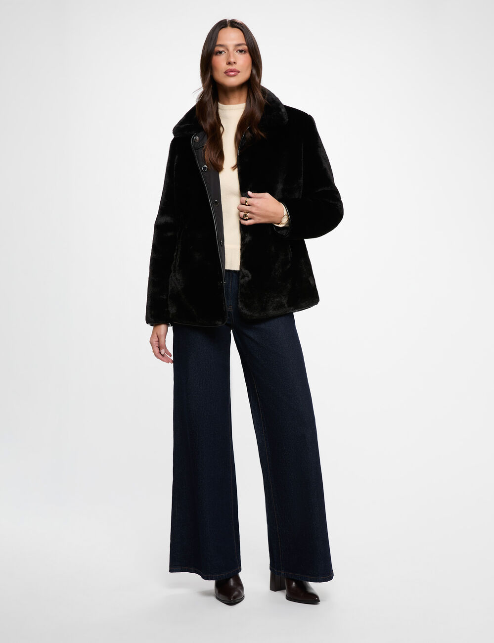 Plum&iacute;fero reversible negro mujer
