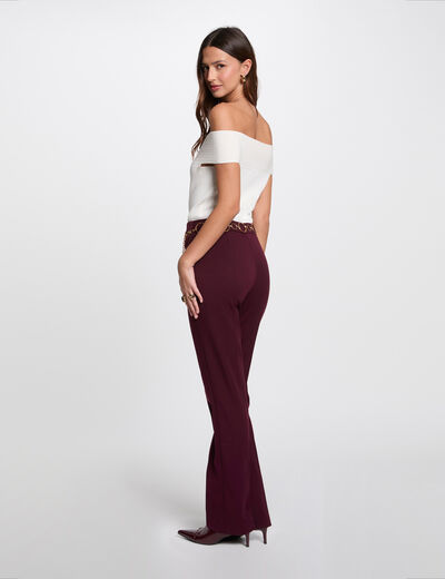 Jersey cuello bardot blanco mujer