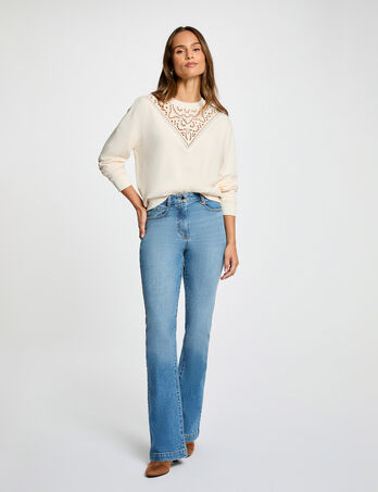 Vaqueros bootcut denim stone mujer