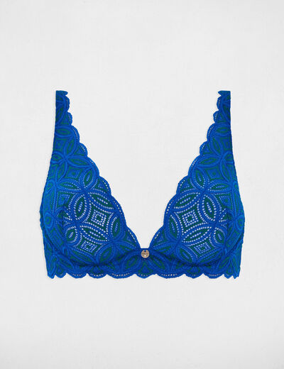 Sujetador con aros azul mujer