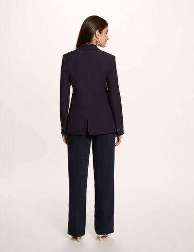 Chaqueta blazer azul marino mujer