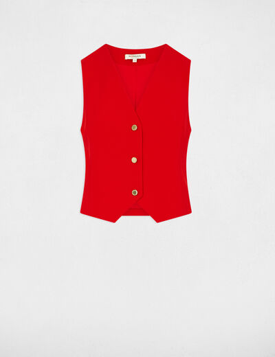 Chaleco rojo mujer