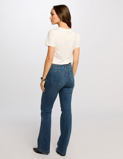 Camiseta manga corta blanco mujer