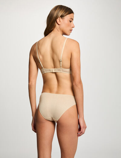Sujetador con copas beige mujer