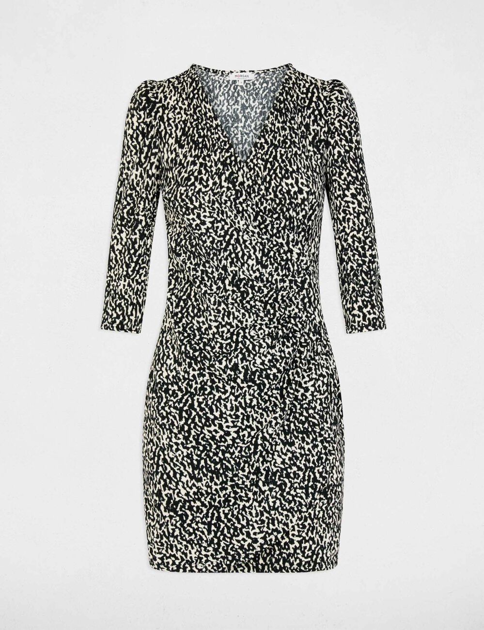 Vestido corto ajustado multicolor mujer