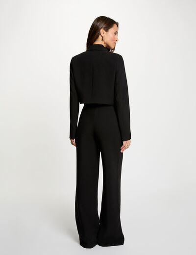 Chaqueta entallada negro mujer