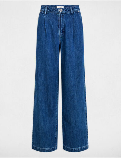 Vaquero pernera ancha denim stone mujer