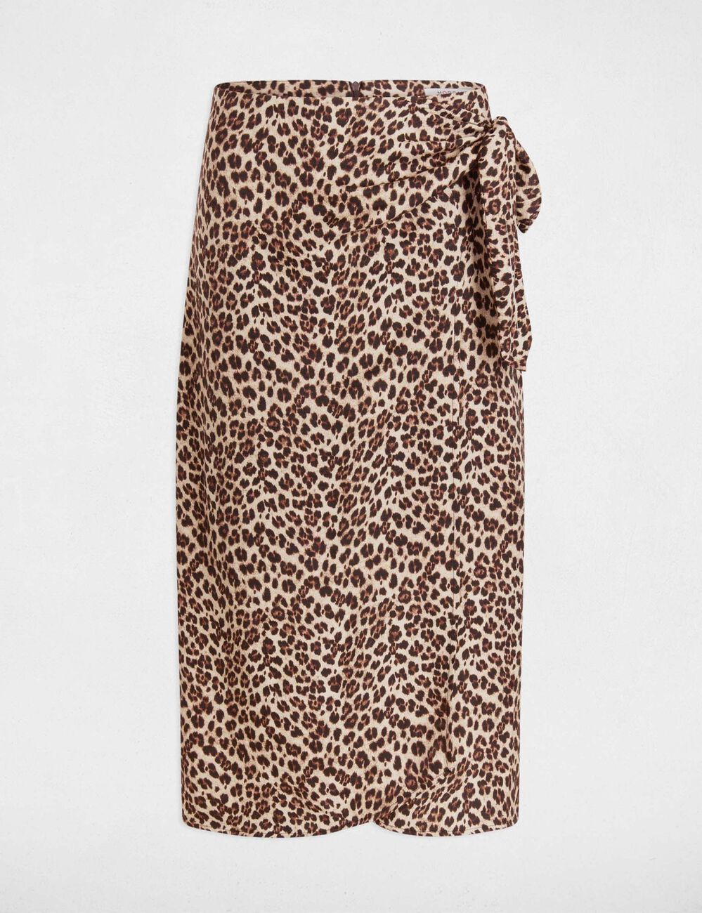 Falda midi estampada multicolor mujer