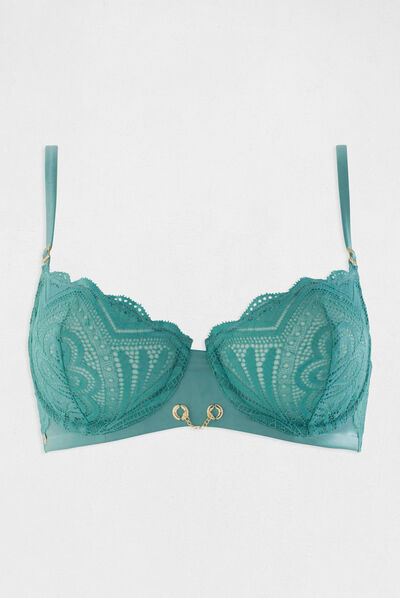 Sujetador con aros azul mujer