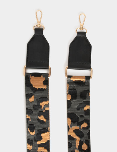 Bandolera estampado leopardo multico mujer