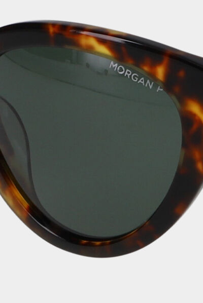 Gafas de sol estilo ojos de gato marrón mujer