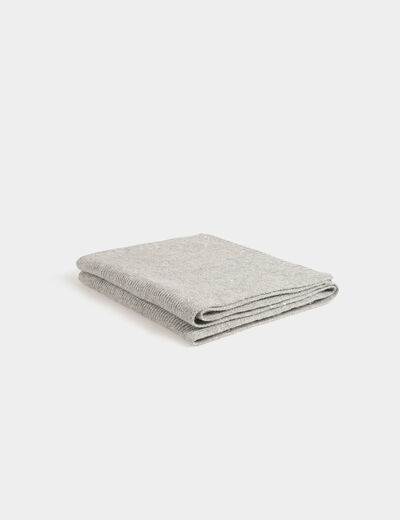 Bufanda con lentejuelas gris moyen mujer