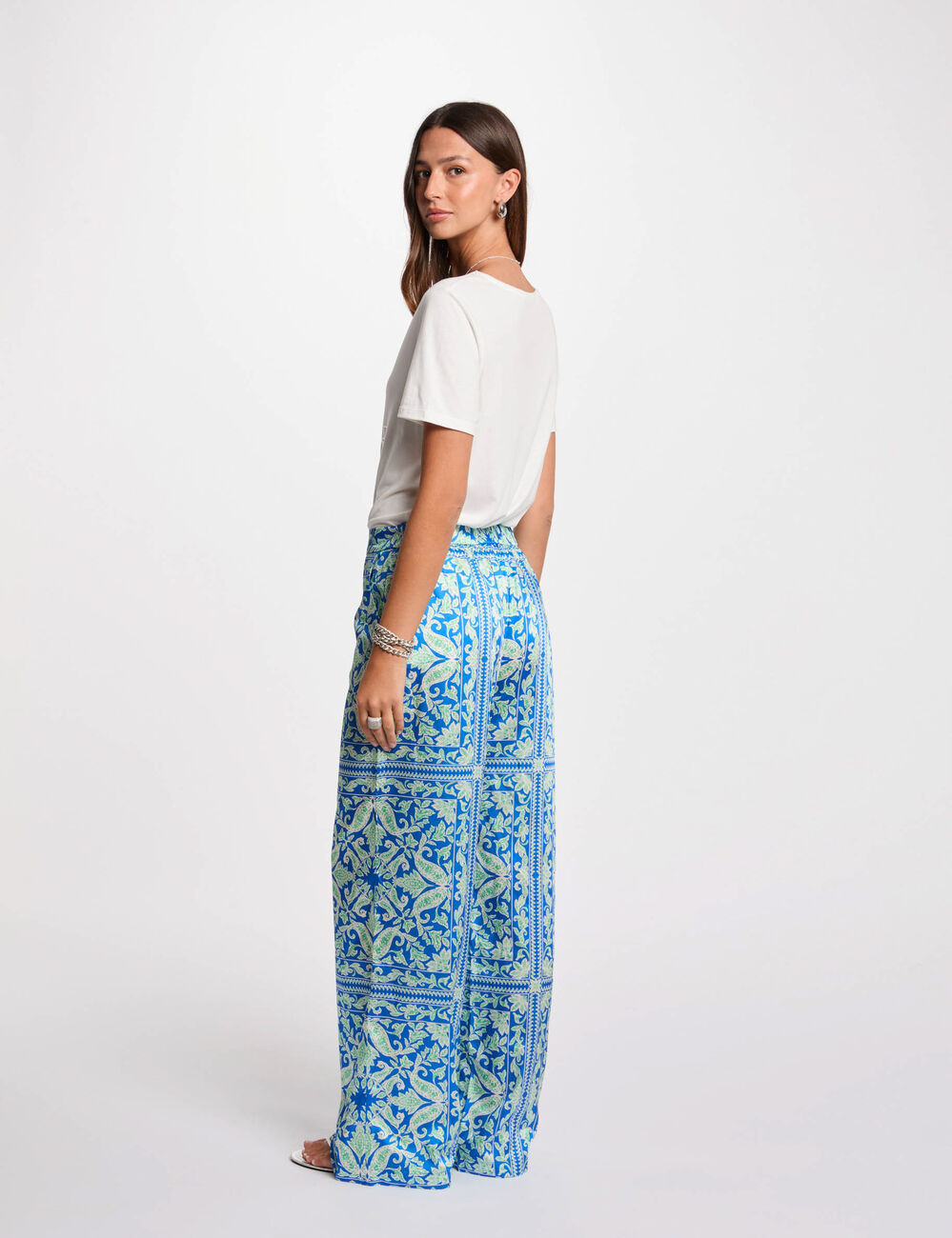 Camiseta con inscripción blanco mujer