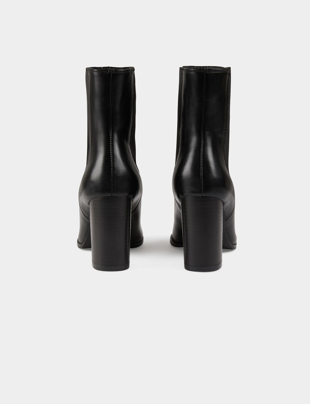 Botines elásticos de tacones negro mujer