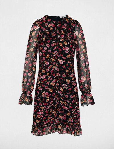 Vestido corto ajustado multicolor mujer
