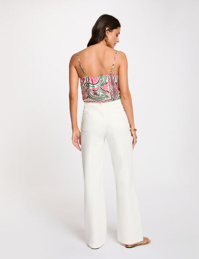Top de tirantes finos multicolor mujer