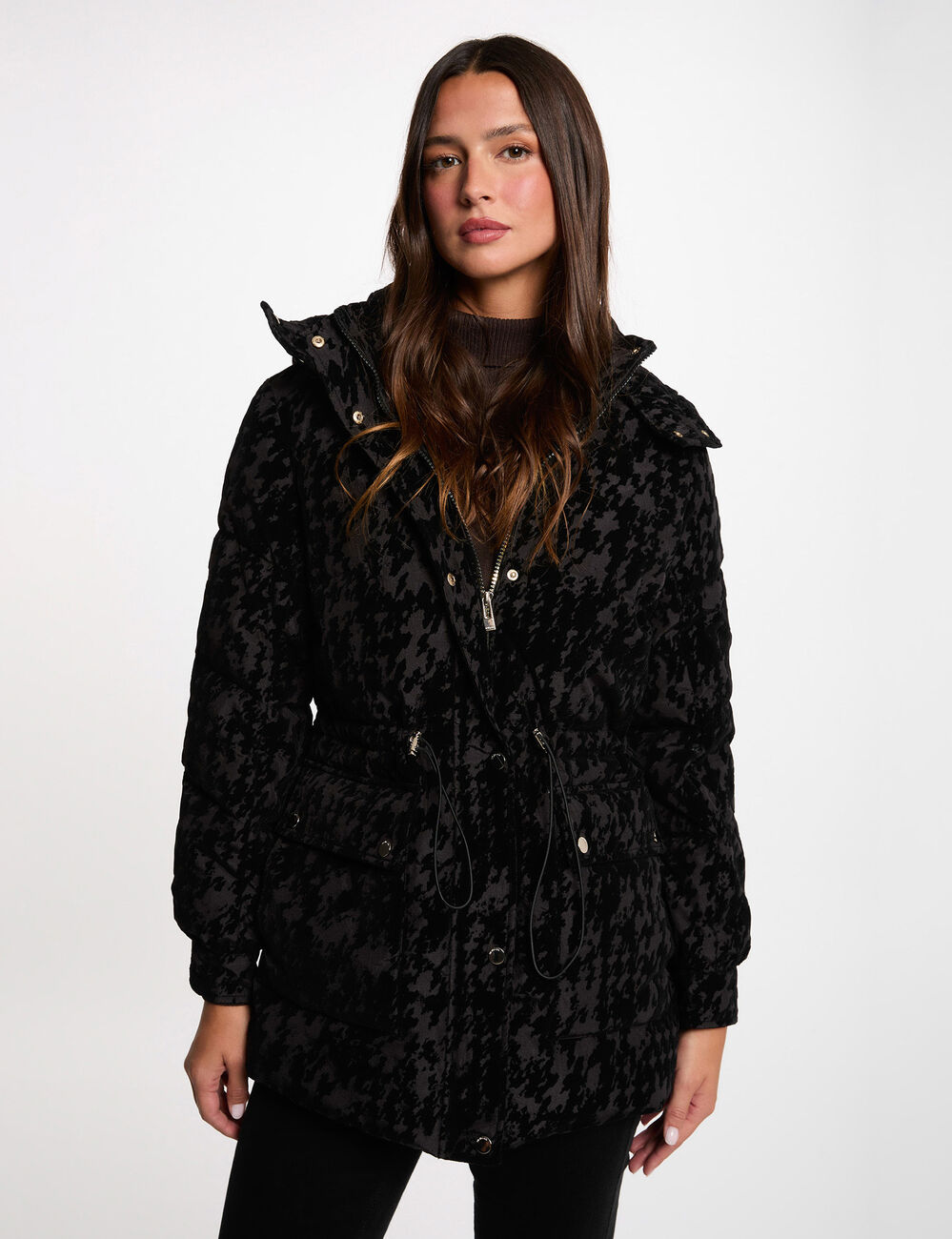 Chaqueta de terciopelo negro mujer