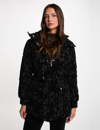Chaqueta de terciopelo negro mujer