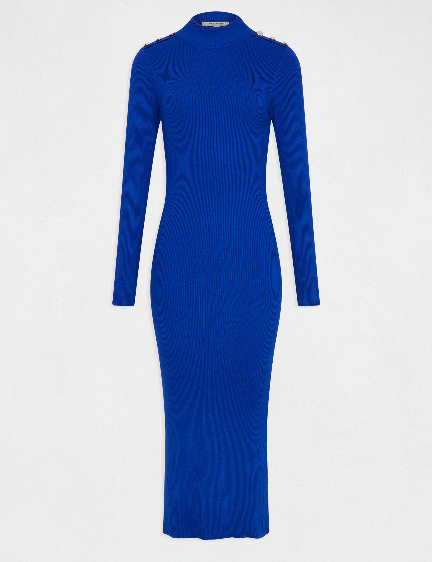 Vestido Lauren De Lunares - Mujer - Azul Marino - Chile - Tejido Crepe