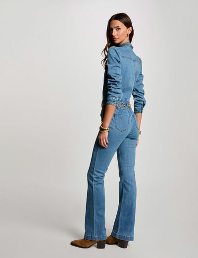 Mono largo vaquero denim stone mujer