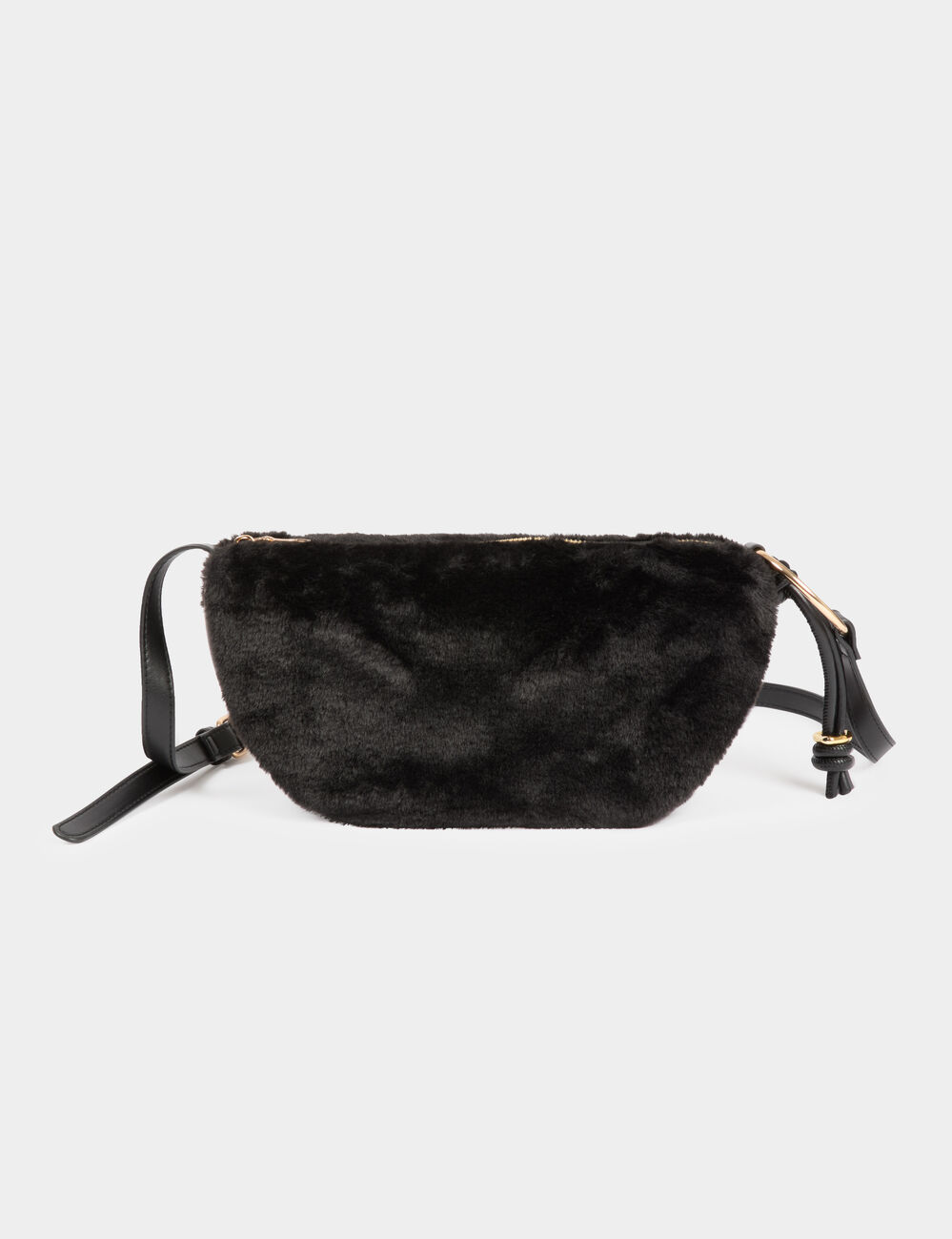 Bolso media luna negro mujer