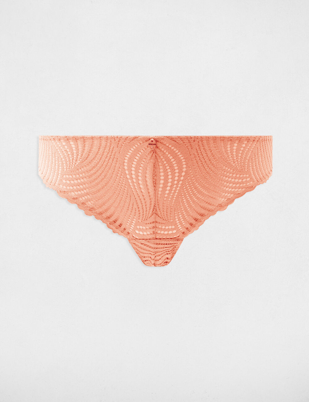 Braga de encaje marron clair mujer