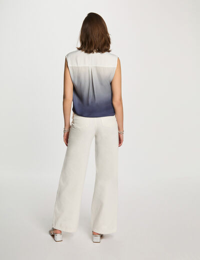 Camisa sin mangas multicolor mujer
