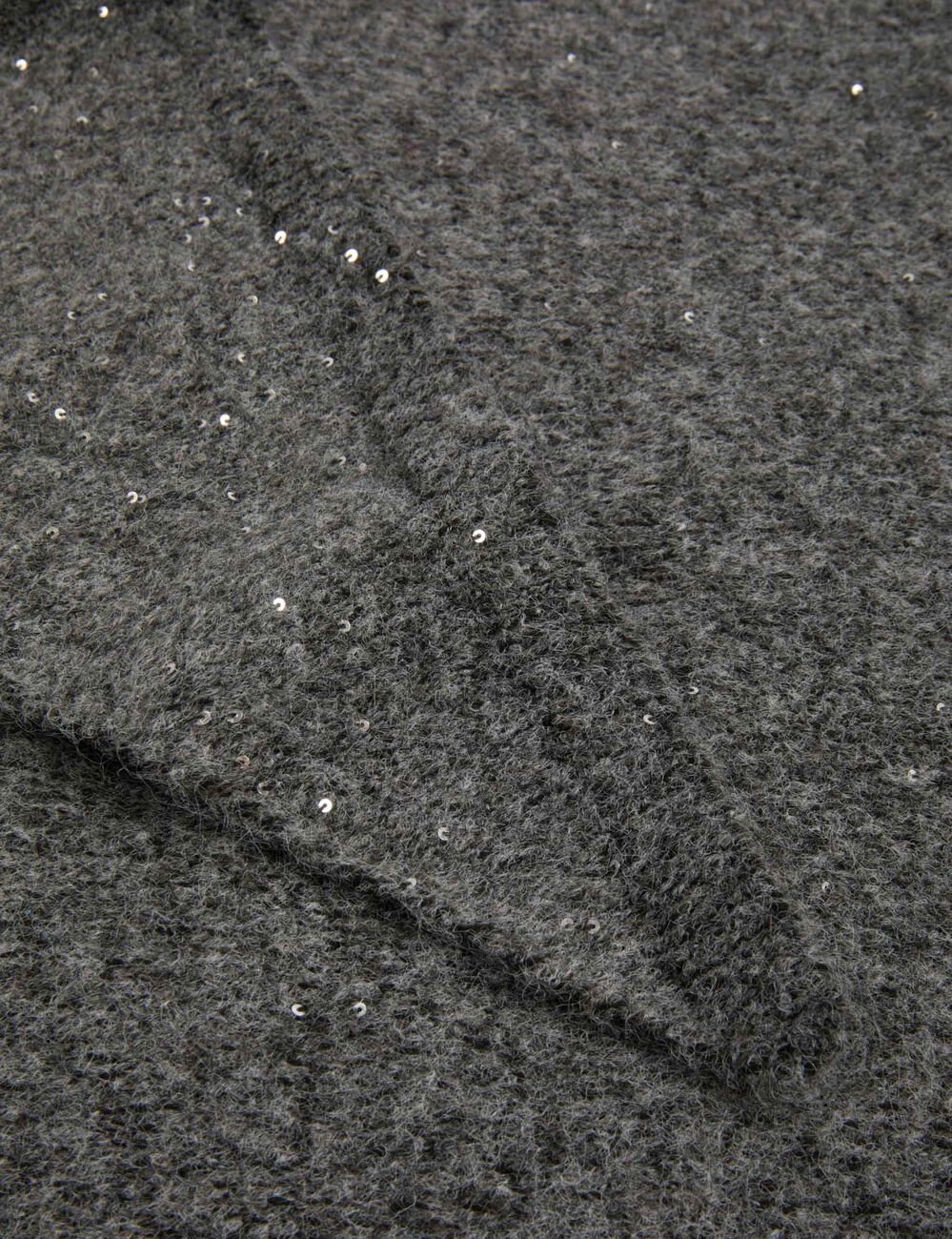 Pa&ntilde;uelo triangular gris moyen mujer