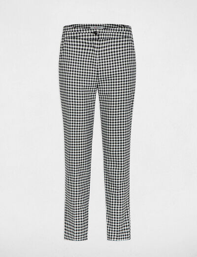 Pantal&oacute;n slim 7/8 negro mujer