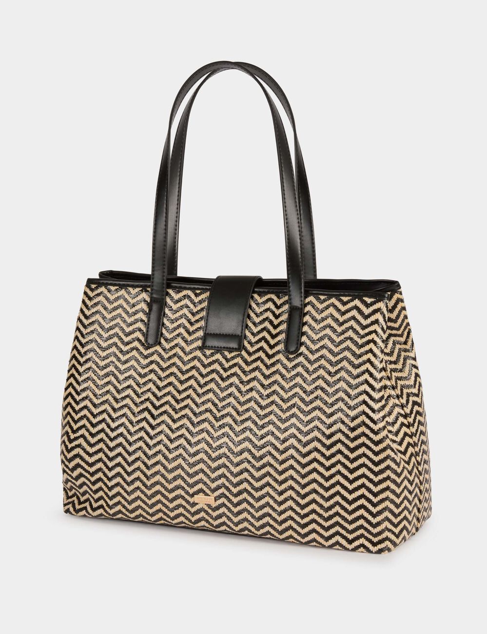 Bolso tote negro mujer