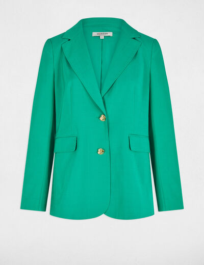 Americana holgada verde emeralda mujer