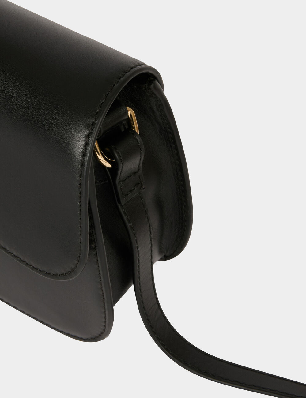 Bolso caja bandolera negro mujer