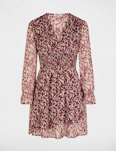 Vestido corto ajustado multicolor mujer