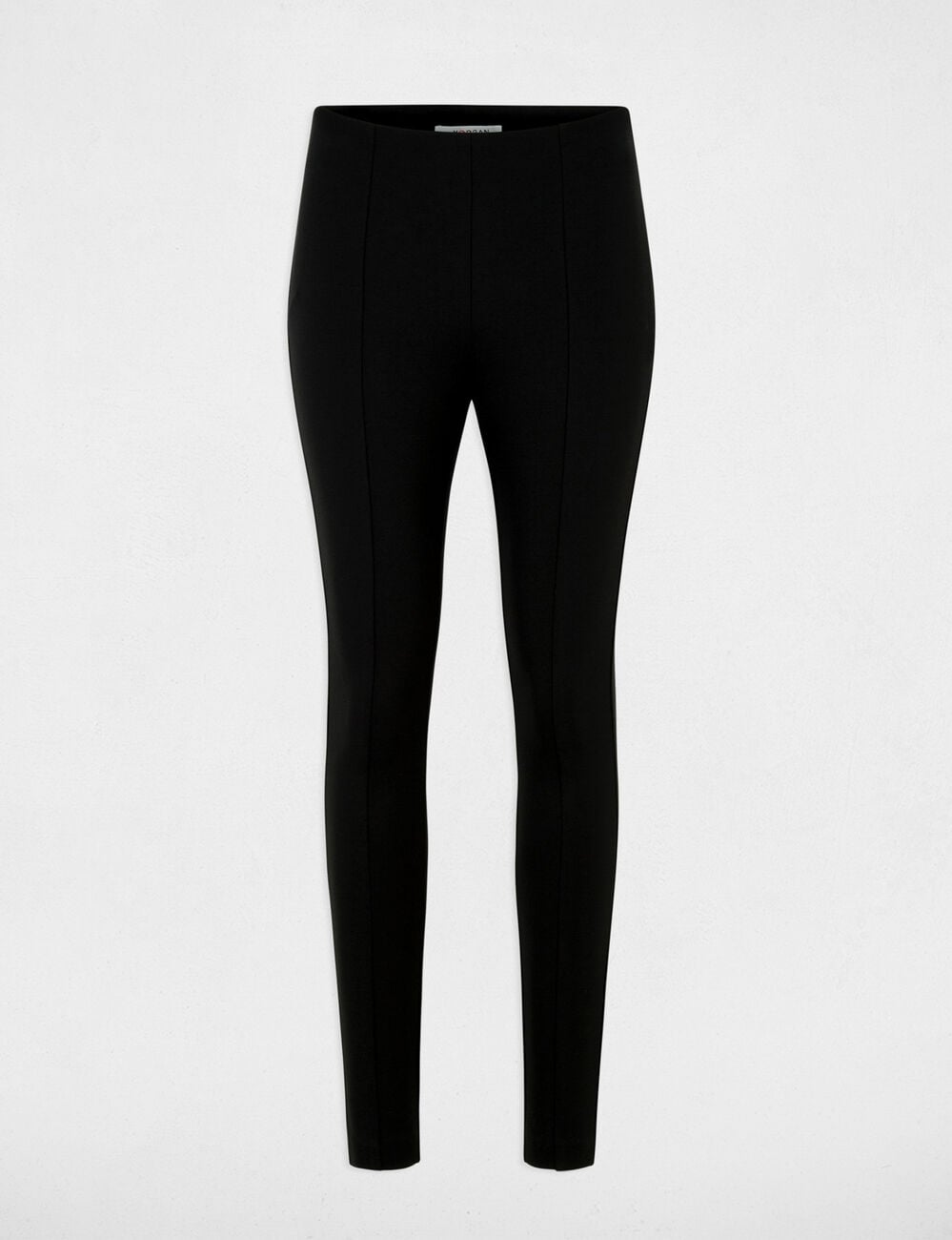 Pantal&oacute;n legging liso negro mujer