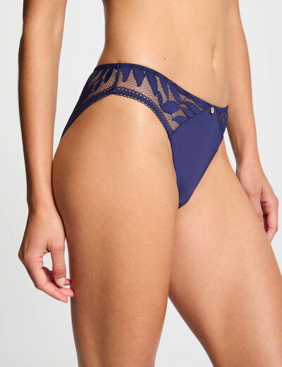 Braga azul marino mujer