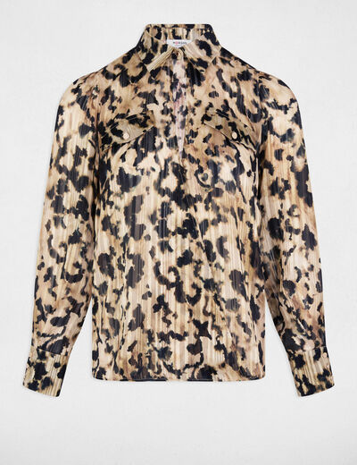 Blusa manga larga multico mujer