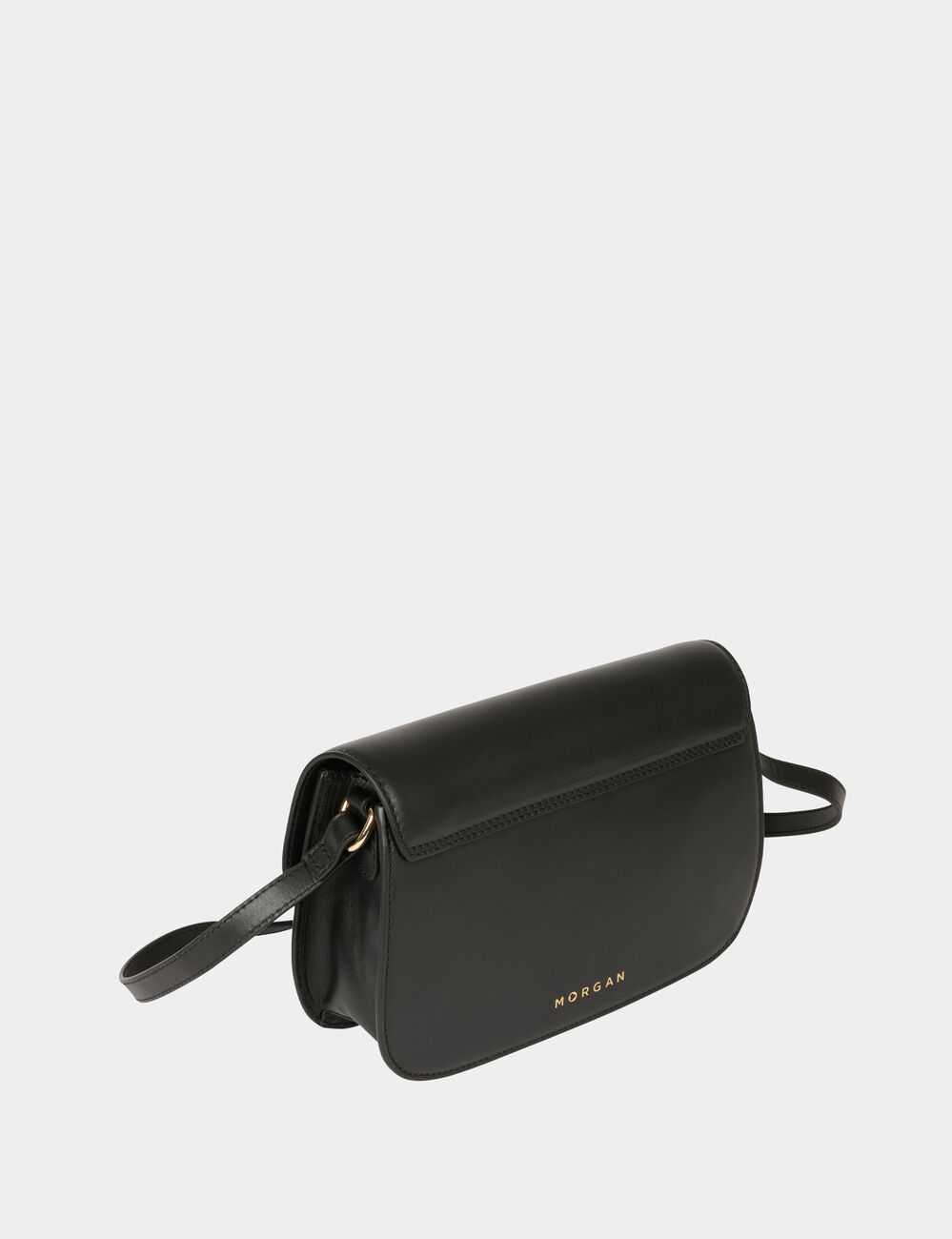 Bolso caja bandolera negro mujer