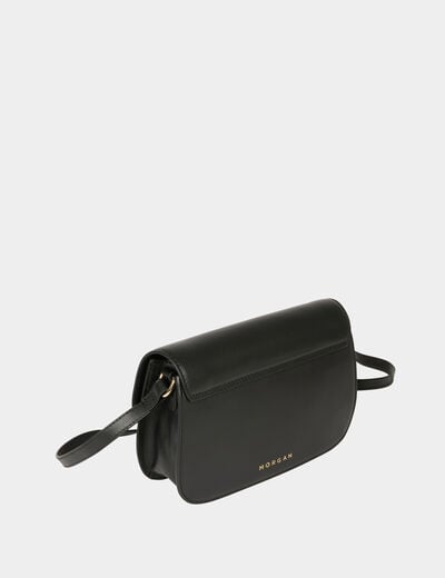 Bolso caja bandolera negro mujer