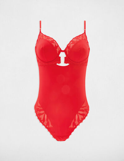 Body tipo tanga rojo mujer