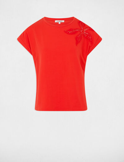 Camiseta manga corta orange mujer