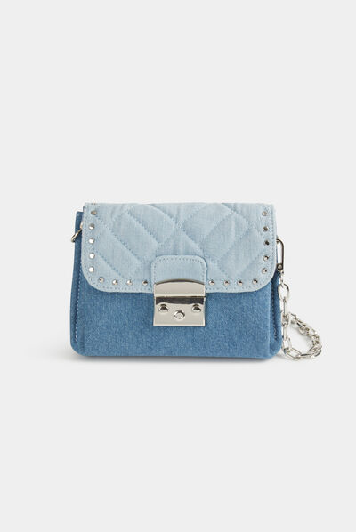 Bolso cartera de mano vaquero tachuelas vaquero mujer