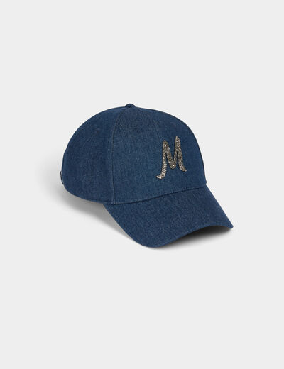Gorra vaquero M con strass denim stone mujer