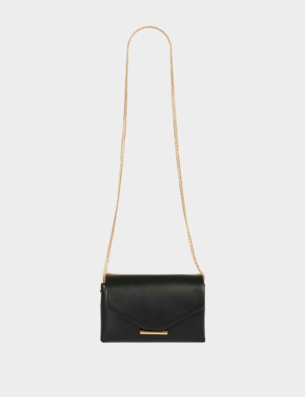 Bolso bandolera de polipiel negro mujer