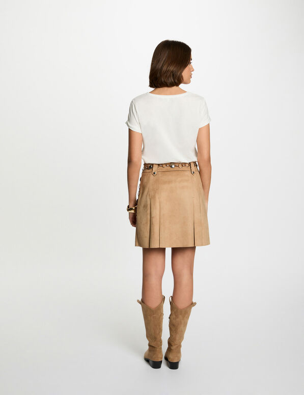 Camiseta con mensaje blanco mujer