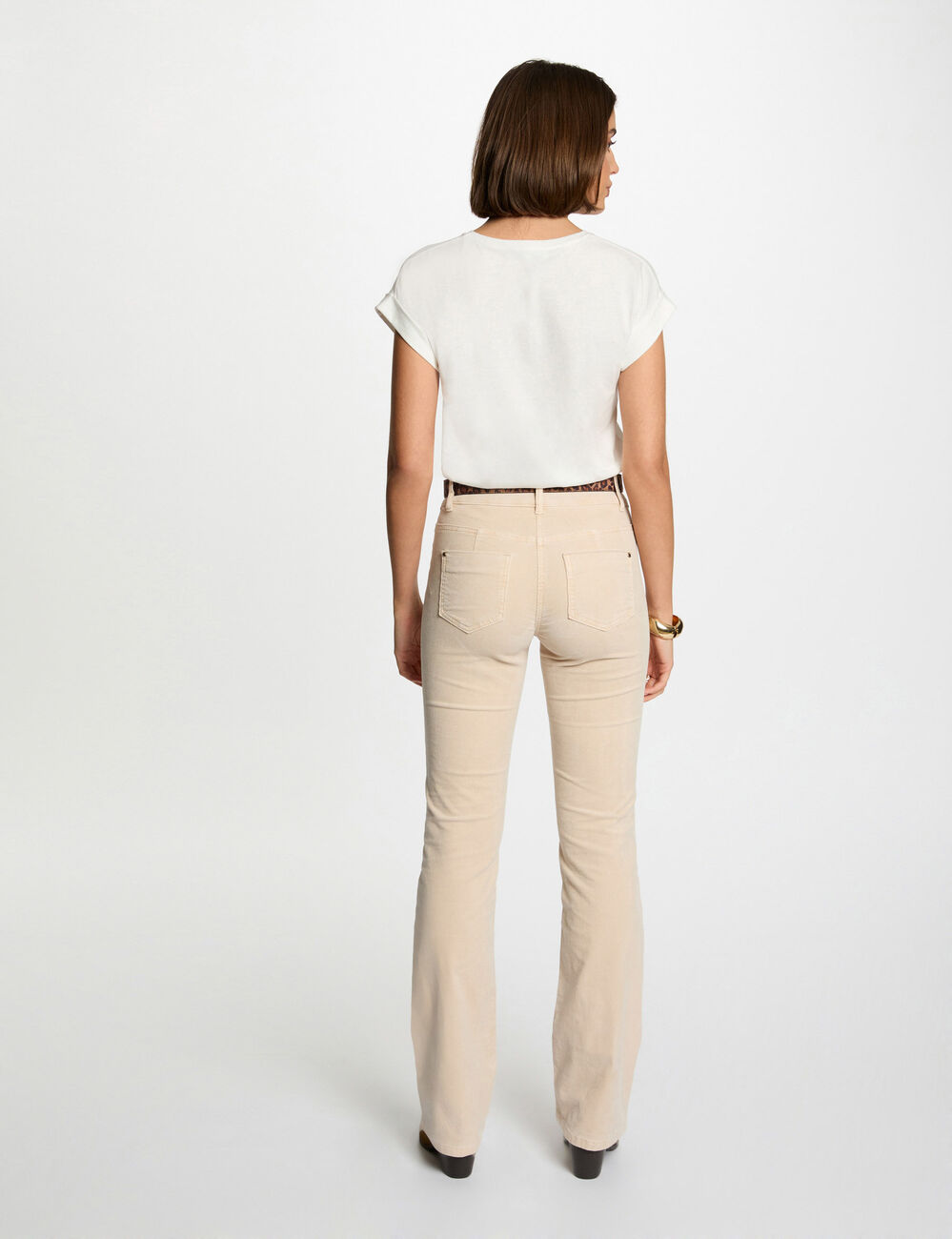 Camiseta con mensaje blanco mujer