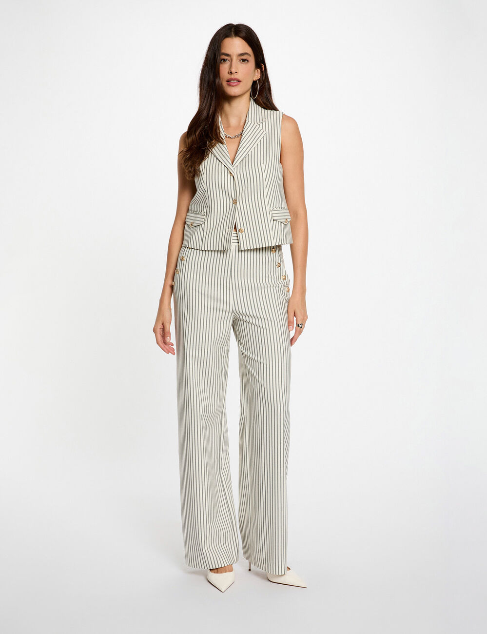 Chaleco ajustado multicolor mujer