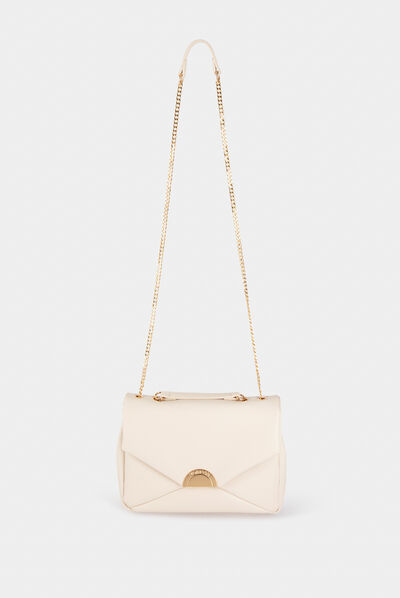 Bolso diseño de sobre beis mujer