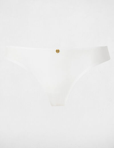 Tanga blanco mujer